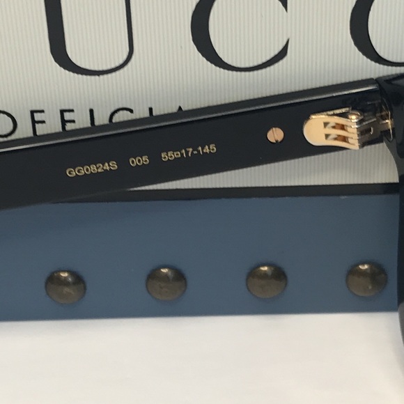 New Authentic- GUCCI Grey Square Men's Sunglasses
GG0824S 005 55 - Picture 12 of 16